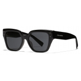 Dolce & Gabbana - Occhiale da Sole DG Sharped - Nero Grigio Scuro - Dolce & Gabbana Eyewear