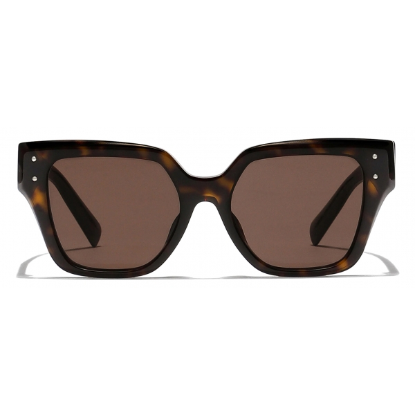 Dolce & Gabbana - DG Sharped Sunglasses - Havana Dark Brown - Dolce & Gabbana Eyewear