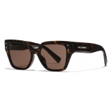 Dolce & Gabbana - DG Sharped Sunglasses - Havana Dark Brown - Dolce & Gabbana Eyewear