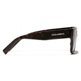 Dolce & Gabbana - DG Sharped Sunglasses - Havana Dark Brown - Dolce & Gabbana Eyewear