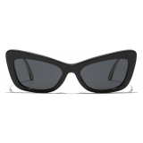 Dolce & Gabbana - Occhiale da Sole DG Crystal - Nero Argento - Dolce & Gabbana Eyewear