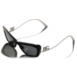 Dolce & Gabbana - Occhiale da Sole DG Crystal - Nero Argento - Dolce & Gabbana Eyewear