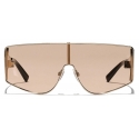 Dolce & Gabbana - DG Sharped Sunglasses - Light Gold Light Brown - Dolce & Gabbana Eyewear