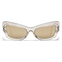 Dolce & Gabbana - Occhiale da Sole DG Crystal - Cammello Trasparente Oro - Dolce & Gabbana Eyewear