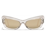 Dolce & Gabbana - Occhiale da Sole DG Crystal - Cammello Trasparente Oro - Dolce & Gabbana Eyewear