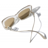 Dolce & Gabbana - Occhiale da Sole DG Crystal - Cammello Trasparente Oro - Dolce & Gabbana Eyewear