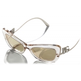 Dolce & Gabbana - Occhiale da Sole DG Crystal - Cammello Trasparente Oro - Dolce & Gabbana Eyewear