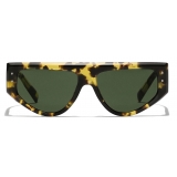 Dolce & Gabbana - Occhiale da Sole DG Sharped - Avana Gialla Verde - Dolce & Gabbana Eyewear