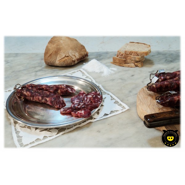 Nero di Calabria - Sausage Natural - Artisan Cured Meat - Calabria Tradition - 340 g