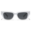 Dolce & Gabbana - DG Sharped Sunglasses - White - Dolce & Gabbana Eyewear