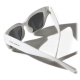 Dolce & Gabbana - DG Sharped Sunglasses - White - Dolce & Gabbana Eyewear