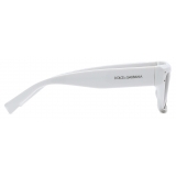 Dolce & Gabbana - DG Sharped Sunglasses - White - Dolce & Gabbana Eyewear