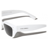 Dolce & Gabbana - DG Sharped Sunglasses - White - Dolce & Gabbana Eyewear