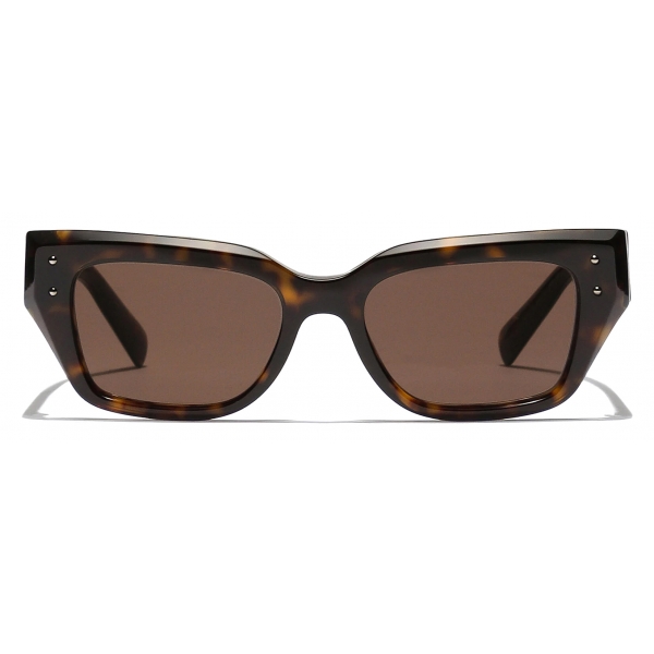 Dolce & Gabbana - DG Sharped Sunglasses - Havana - Dolce & Gabbana Eyewear