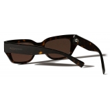 Dolce & Gabbana - DG Sharped Sunglasses - Havana - Dolce & Gabbana Eyewear