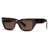 Dolce & Gabbana - DG Sharped Sunglasses - Havana - Dolce & Gabbana Eyewear