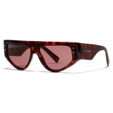 Dolce & Gabbana - Occhiale da Sole DG Sharped - Havana Rosso - Dolce & Gabbana Eyewear