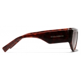 Dolce & Gabbana - Occhiale da Sole DG Sharped - Havana Rosso - Dolce & Gabbana Eyewear