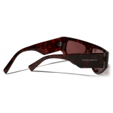 Dolce & Gabbana - Occhiale da Sole DG Sharped - Havana Rosso - Dolce & Gabbana Eyewear