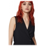 Patrizia Pepe - Jumpsuit with Jacket Lapel Neckline - Black - Made in Italy - Luxury Exclusive Collection