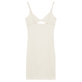 Patrizia Pepe - Sheath Dress with Cut-Out Detail - White - Made in Italy - Luxury Exclusive Collection