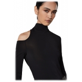 Patrizia Pepe - Cut-Out Pattern Sweater on Shoulder - Black - Pullover - Made in Italy - Luxury Exclusive Collection