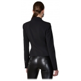 Patrizia Pepe - Short Single-Breasted Jacket - Black - Jacket - Made in Italy - Luxury Exclusive Collection