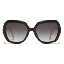 Dolce & Gabbana - Occhiale da Sole DG Crystal - Nero Oro - Dolce & Gabbana Eyewear