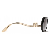 Dolce & Gabbana - Occhiale da Sole DG Crystal - Nero Oro - Dolce & Gabbana Eyewear