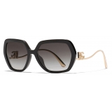 Dolce & Gabbana - Occhiale da Sole DG Crystal - Nero Oro - Dolce & Gabbana Eyewear