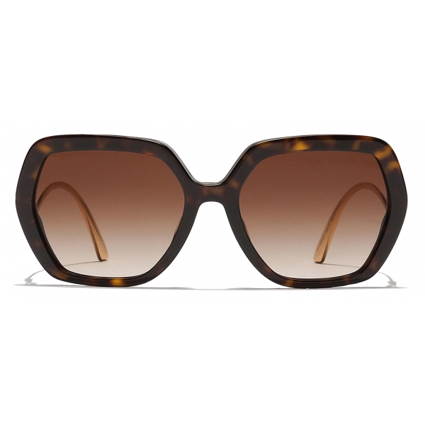 Dolce & Gabbana - DG Crystal Sunglasses - Havana Gold - Dolce & Gabbana Eyewear