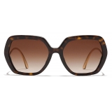 Dolce & Gabbana - DG Crystal Sunglasses - Havana Gold - Dolce & Gabbana Eyewear