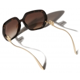 Dolce & Gabbana - DG Crystal Sunglasses - Havana Gold - Dolce & Gabbana Eyewear