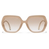 Dolce & Gabbana - Occhiale da Sole DG Crystal - Beige Opalino Oro - Dolce & Gabbana Eyewear