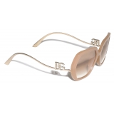 Dolce & Gabbana - Occhiale da Sole DG Crystal - Beige Opalino Oro - Dolce & Gabbana Eyewear