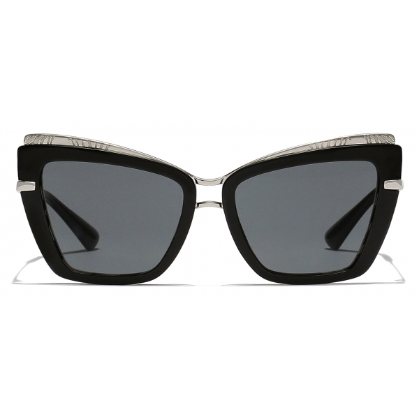 Dolce & Gabbana - Metal Print Sunglasses - Black Zebra Print - Dolce & Gabbana Eyewear