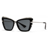 Dolce & Gabbana - Metal Print Sunglasses - Black Zebra Print - Dolce & Gabbana Eyewear