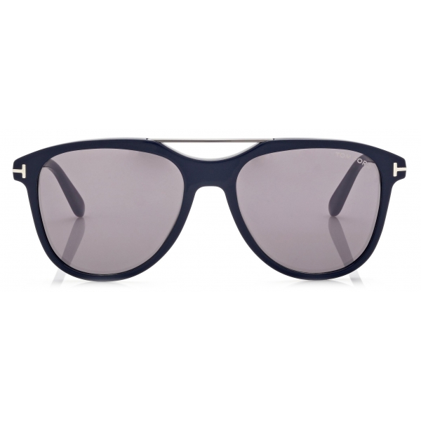 Tom Ford - Occhiali da Sole Damian - Occhiali da Sole Pilota - Blu Fumo - Occhiali da Sole - Tom Ford Eyewear