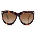 Tom Ford - Doris Sunglasses - Shield Sunglasses - Blonde Havana - Sunglasses - Tom Ford Eyewear