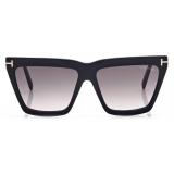 Tom Ford - Occhiali da Sole Eden - Occhiali da Sole Geometrica - Nero - Occhiali da Sole - Tom Ford Eyewear