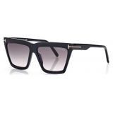 Tom Ford - Occhiali da Sole Eden - Occhiali da Sole Geometrica - Nero - Occhiali da Sole - Tom Ford Eyewear