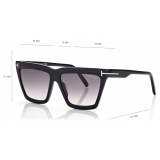 Tom Ford - Occhiali da Sole Eden - Occhiali da Sole Geometrica - Nero - Occhiali da Sole - Tom Ford Eyewear