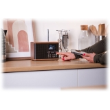 Pure - Classic H4 - Caffè Nero Noce - Radio Digitale da Cucina con Bluetooth - Radio Digitale Alta Qualità