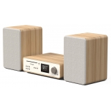 Pure - Classic Stereo - Cotton White Oak - Powerful Stereo Sound - High Quality Digital Radio