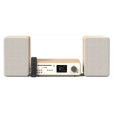 Pure - Classic Stereo - Cotton White Oak - Powerful Stereo Sound - High Quality Digital Radio