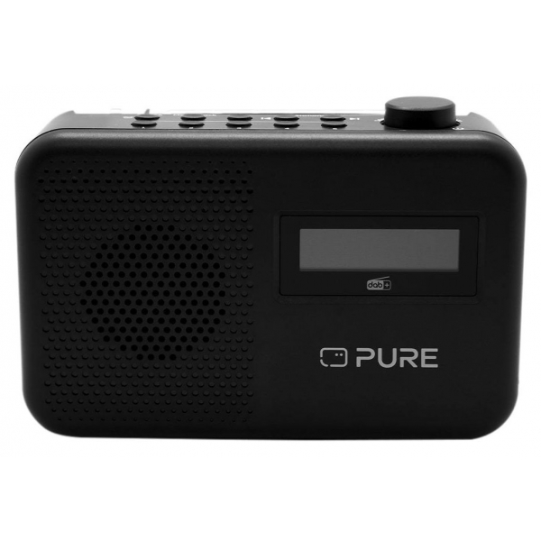 Pure - Elan One² - Carbone - Portable DAB+ Radio con Bluetooth - Radio Digitale Alta Qualità