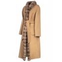 Avvenice - Margot - Cashmere and Sable Coat - Loro Piana Cashmere - Furs - Coats - Luxury Exclusive Collection