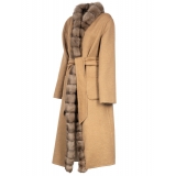 Avvenice - Margot - Cashmere and Sable Coat - Loro Piana Cashmere - Furs - Coats - Luxury Exclusive Collection