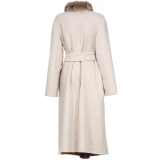 Avvenice - Louise - Cashmere and Sable Coat - Loro Piana Cashmere - Furs - Coats - Luxury Exclusive Collection