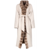 Avvenice - Margot - Cashmere and Sable Coat - Loro Piana Cashmere - Furs - Coats - Luxury Exclusive Collection